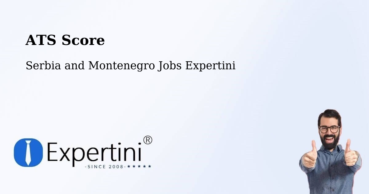 Resume ATS Score & Job Description Match Tool – Lake Echo - Serbia and Montenegro Jobs Expertini